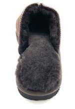 thies Schaffellpantoffel Sheepskin Slipper braun Hausschuhe Herren